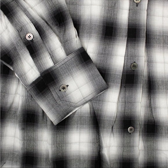 UNRAVEL PROJECT BLK/WHT CONTRAST TARTAN SHIRT DRESS SIZE MED - Picture 4 of 4